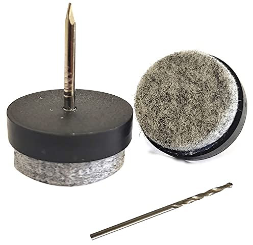 30 Stück Filzgleiter Nagel, 22mm Filzgleiter für Stühle Möbelgleiter Stuhlgleiter Bodenschutz Geräuschreduzierung für Stühle, Tische und Möbel - inkl. Bohrer