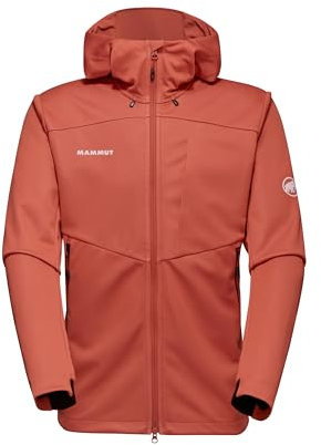 Mammut Herren Ultimate Vii So Hooded Jacket Men Softshelljacke, brick, L