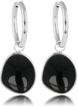 My Bendel Ohrringe für Damen mit Edelsteinhänger | Irritiert nicht | 5 Farben | Edelsteinanhänger | Inklusive Luxuriöser Geschenkverpackung