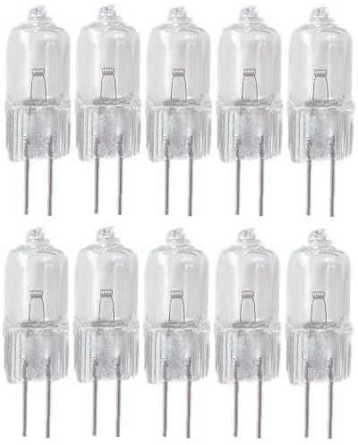 WYLIELAMSH Halogenstrahler 10 Stück G4 6V Doppelstiftsockel Halogenlampe Eingesetzte Perlen Kristalllampe G4 6V,5W