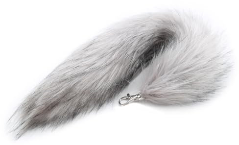 Nocyclonic Fuchsschwanz Anhänger fox tail Schlüsselanhänger Niedlicher Fuchsschwanz-Schlüsselanhänger, Anhänger, Frauen, Schlüsselanhänger, Pompoms, Schlüsselanhänger (B)