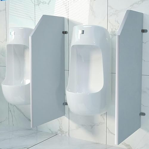 ASHILD Mampara divisora de urinario para baño, mampara de privacidad para urinario de Hombre montada en la Pared, Separador de ambientes, Paneles Decorativos, mamparas para Espacios públicos, baños