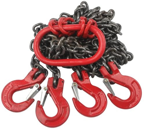 Krangehänge Hebekette Sling Beine Doppelhaken Kombination Spreader Form Teile Kette 1 Meter Krankette