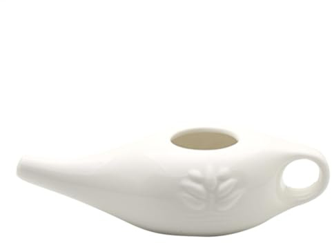 Neti Pot - Olla Neti | Enjuague Nasal | Lavado Nasal | Pot De Limpieza De Nariz | Taza De Limpieza Nasien | Jarrita Para Lavado Nariz Para Enjuague Nasien Ara Hombres Y Mujeres