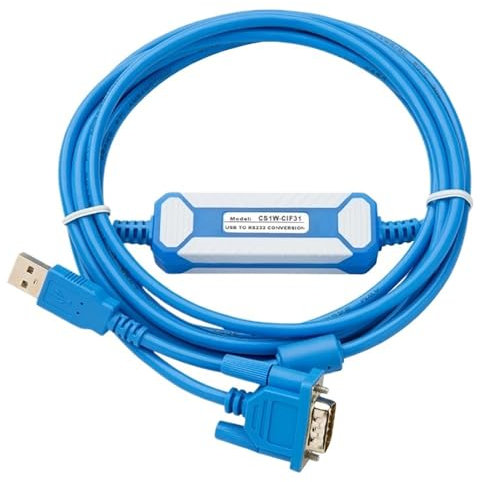 Adaptador CS1W-CIF31 for conmutador USB serie a cable de programación R232, convertidor óptico USB-RS232, puerto USB.(Male Port)