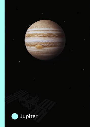 System Exploration Notebook - Jupiter - A4 21x29.7 cm - Lined Notebook with 80 Pages and Margins: A Perfect Notebook for Space Enthusiasts and Planet Lovers