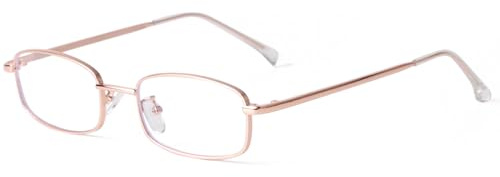Laurinny Blaulichtfilter Brille Damen Blaufilter Herren Retro Rechteckige | Blue Light Blocking Glasses，Metallrahmen，Rechteck，Brillen