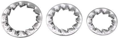 arandelas de seguridad dentadas, Arandelas de seguridad dentadas internas de acero inoxidable 304, M3-M22, 5-50 unidades(M16(10pcs))