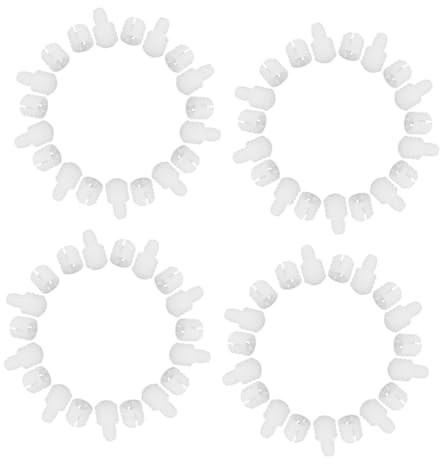 IWOWHERO 100 pièces Connecteurs de Meubles Inserts de Goujons pour Assemblage de Meubles Charnières Invisibles Compatibles avec Placards Installation sans Outil pour Portes