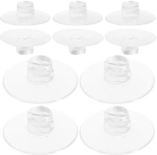 GALPADA 12pcs 4.3cm Flat-top Suction Cable Clips Wire Holders for Wall and Tile Surface, Vacuum Sucker Organizer for Kitchen Bathroom Christmas String Lights