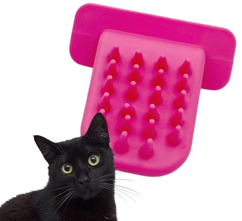 Cat Tongue Scratcher, Tongue Shaped Cat Brush Scratcher, Pet Hair Remover | Brush That Licks Your Cat Like a Cat Mum to Comfort Yourself