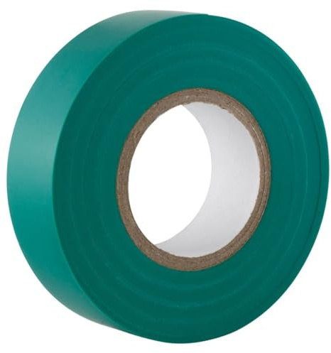 GOCABLETIES Isolierband Grün 19 mm x 20 m 1 Rolle | Strapazierfähig, selbstklebend, PVC, zum Schutz und Reparieren von Kabeln