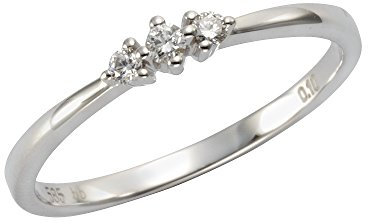 Orolino Damen Ring 585/- Gold Glänzend Brillant weiß 0,10ct. 067370103-1