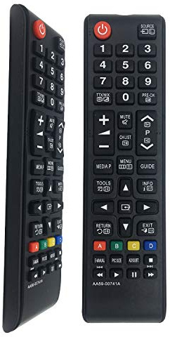 Replacement Samsung Remote Control AA59-00741A for Samsung 5/6/7 series 3D LCD LED Smart TV Remote Controls - No Setup Needed