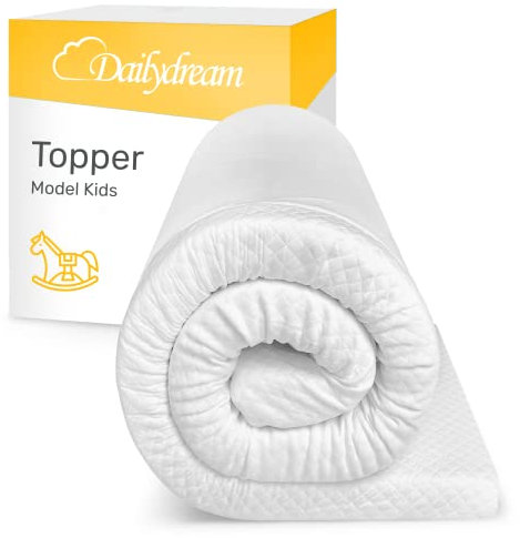 Dailydream viscoelastische Matratzenauflage “Model Kids M” mit Memory Foam Effekt, 140x70x5cm, Edition “Standard”