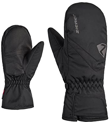 Ziener LORIANO - Guanti da sci per bambini, impermeabili, traspiranti, colore nero, 4