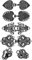 Syhood 4 Stück Vintage Pullover Schal Strickjacke Clips Retro Swirl Mantel Broschen Antike Umhang Brosche Keltischer Pullover Verschluss Kleid Hemd Clips für Damen (Schwarz, Süßer Stil)