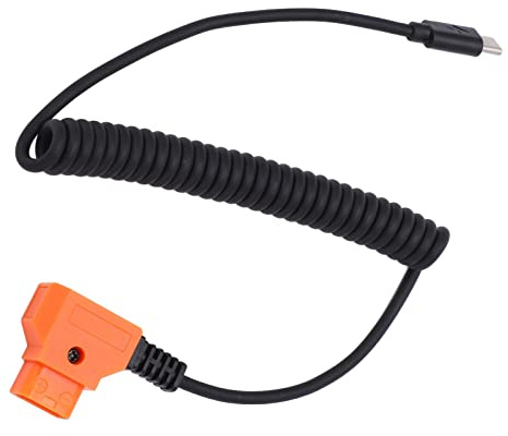Cavo di Alimentazione Flessibile USB C a D Tap, Riprese in Esterni, Design Spring Line, Facile da Usare per Accessori per Fotocamere Digitali, Dispositivi Tablet per Telefoni