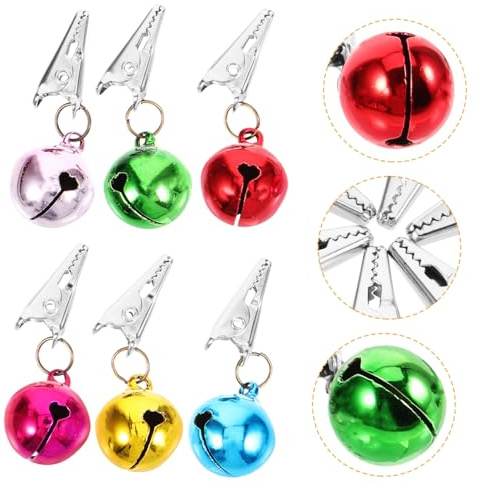 PRETYZOOM 24pezzi Decorazioni Natalizie Per Barba Con Clip Palline Colorate Per Barba Da Uomo Ornamenti Di Natale Per Costumi e Feste Di Decorazioni Per Di Babbo Natale Misti