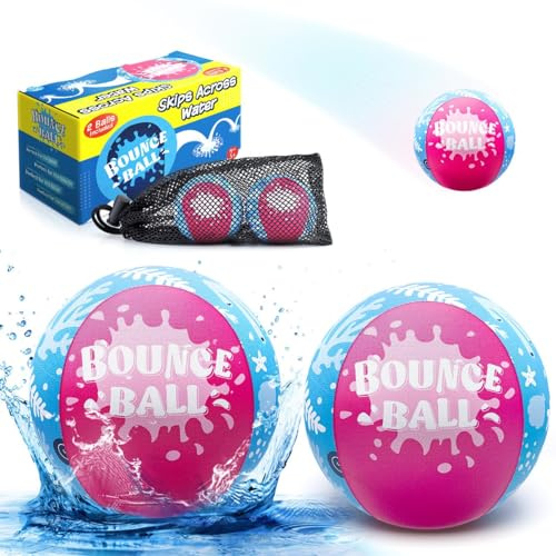 SYHLN Swimming Pool Toys, 2 Pack Water Bouncy Balls, Beach Ball for Summer, Toys Games for Kids 5-8-12 Birthday Gifts