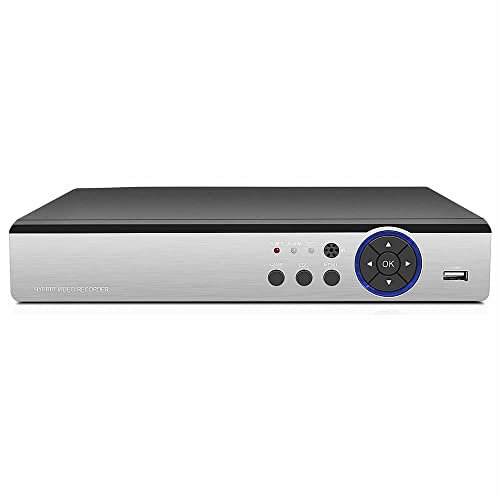 JUSTOP 16 Channel Hybrid CCTV DVR Recorder 5MP Lite 16CH 5-in-1 HD Supports 720P/1080P/2016P IP Camera And 720P/1080P/5MP AHD/TVI/CVI Camera (No HDD) (No HDD)