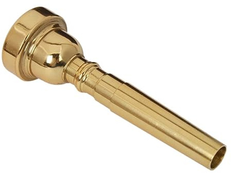 BESTonZON Goldfarbenes Trompetenmundstück Kupferlegierung Präzise Gefertigte Ersatzmundstück Für Trompete Hoher Anspruch Und Feiner Klang