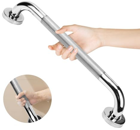 HAIMAYEE Maniglione Bagno Acciaio inossidabile 304 con Superficie Zigrinata,Maniglioni Antiscivolo per Anziani,Maniglia per Doccia per Vasca,WC,Cucina,Disabili Corrimano per Scale 40cm