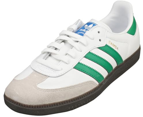 Adidas Unisex Samba OG Schuh White/Green/Gum 5 43 1/3