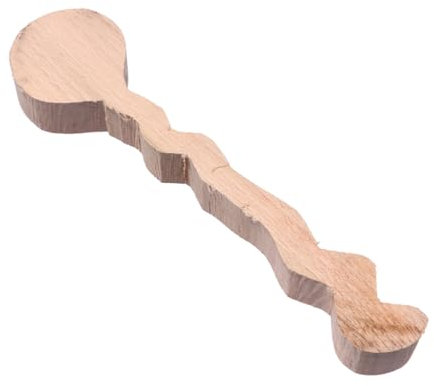Amosfun Semi-Finished Wooden Spoon DIY Unfinished Craft Wood Spoon for Boys and Girls Girls Women Handmade Project Woodworking