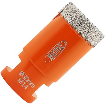 BGTEC Diamond Core Drill Bits Set - 30MM Diamond Hole Saw with M14 Thread for Porcelain Ceramic Tile Granite Marble Masonry Granite Stone