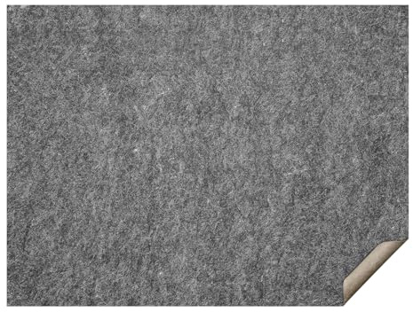 VEVOR Rug Pad Gripper, Tappetino Protettivo per Tappeti 2750 x 3660 mm, Spessore 6 mm Feltro a Doppia Superficie, Ambito Area 10-11㎡ Comfort Premium Sotto i Piedi Imbottitura per Pavimenti, Grigio
