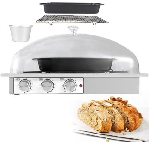QUSYZD Lievitatore Elettrico per Pasta - Scatola per fermentazione del Pane con Pasta Madre - Scatola per lievitazione dello Yogurt Commerciale con Vassoio per Impasto, griglia e Tazza -,L