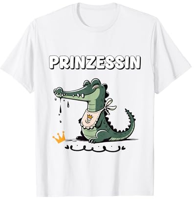 Prinzessin Krokodil Karneval Köln Kostüm Kölle Alaaf T-Shirt