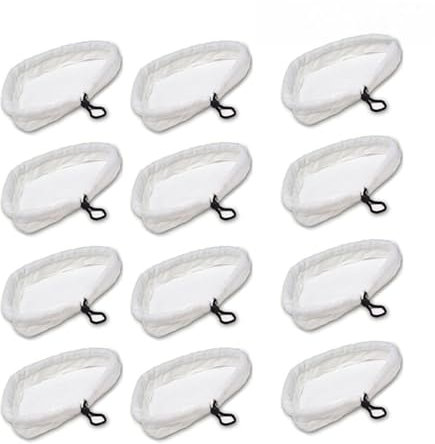 Pexorin Steam Mop Reusable Replacement Microfiber Cleaning Pads Washable Cloths Compatible for Steamboy X5 H2O H20 S302 S001 steam cleaning machine accessories(12pcs)