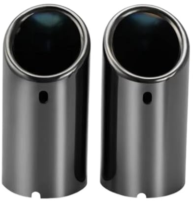 Sovxbgw Auto Auspuffblende Auto Styling Für Jetta MK6 1,4 T Für Golf 6 7 MK7 1,4 T Edelstahl Auspuffrohr Auto Zubehör Edelstahl Auspuffblende(Black)