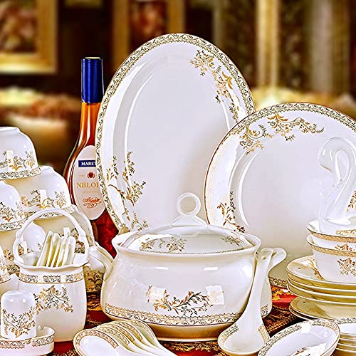 METTEOR Juego de vajilla de cerámica, Platos, vajilla de cerámica, Juego de vajilla Combinado, Servicio de Porcelana para 10