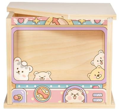 Hamster Sandbox, Transparent Grabing Box, Small Animal Sandbox, Cage Habitat Accessories for Feeding Bath Training and Climbing, Clear Sand Bath Box for Dwarf Hamsters, Mice and Other Small Pets