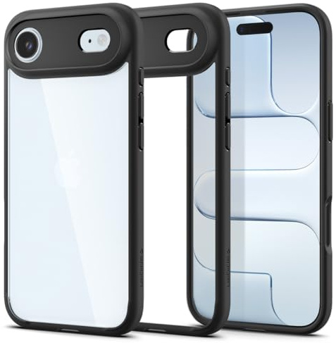 Spigen Ultra Hybrid Phone Case Compatible with iPhone Air [Anti-Yellowing] [Military-Grade Drop Protection] - Matte Black