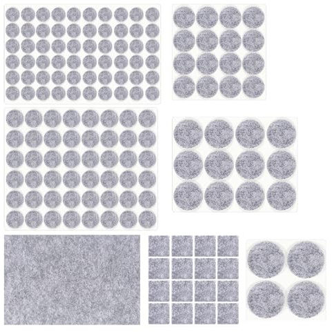 HNR 157 Pcs, Self-adhesiveFelt Furniture Pads,3mm Thick | Cichy i antypoślizgowy ochraniacz podłogi do parkietu, laminatu, płytek, dywanów, ciężkich mebli i krzeseł