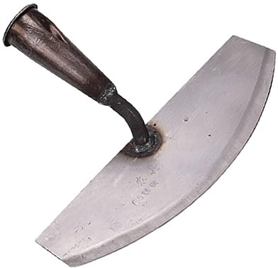 VINTORKY Houe de Jardin en Acier Inoxydable Blanc pour Désherbage Manuel Extérieur, Outil Multifonction Léger sans Manche, Bêche Portative Ergonomique pour Jardin, Pelouse et Agriculture