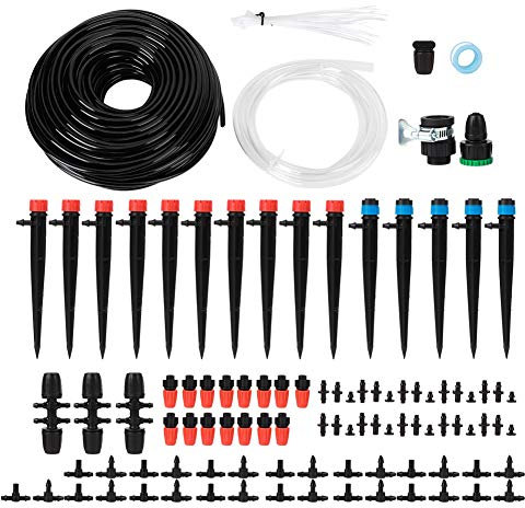 Système d'irrigation du jardin 40m 4/7 tuyau de sauvegarde de sauvegarde kit Hefty Kit de serre