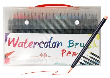 Fierudeng Lápices de acuarela, rotuladores de acuarela, material de dibujo para artistas, enseñanza escolar, niños, manualidades, proyectos creativos y accesorios de pintura