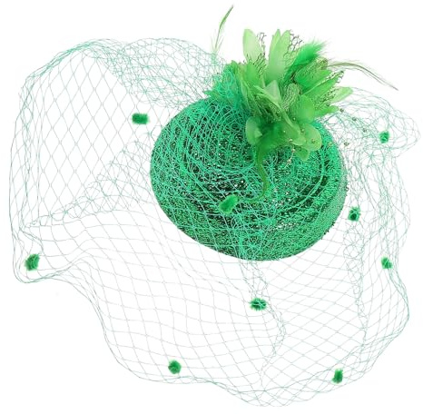 PACKOVE Bandeau Fascinateur Vintage Vert Saint-patrick Mini-chapeau Voilé pour Femmes et Filles Fête Irlandaise Cheveux Accessoires
