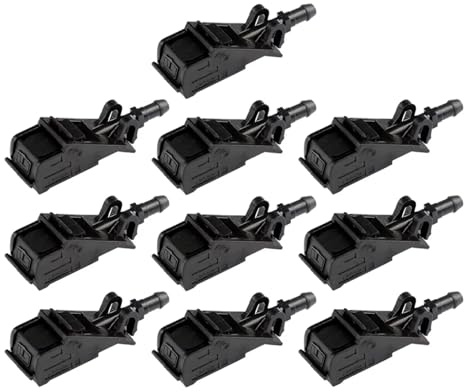 Scheiben Waschwasserdüse Kompatibel Mit VW Für Passat Für Golf Für Bora 2 Stück 4 Stück Auto Windschutzscheibe Scheibenwaschdüsen Düsen 6E0955985B(10PCS)