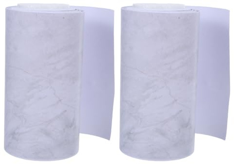 TOVINANNA Battiscopa in Marmo Adesivo 10Cm X 240Cm, Modanatura Copri-Battiscopa Flessibile per Cucina e Camera da Letto, Pannelli Decorativi Resistenti e Facili da Pulire