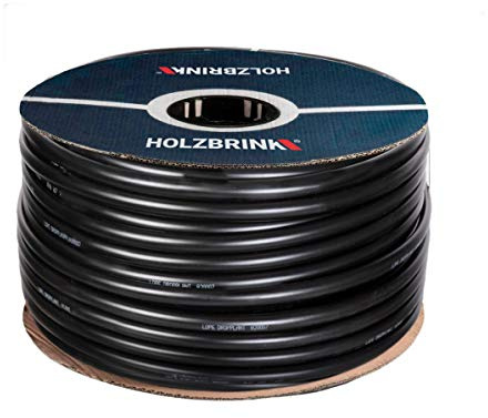 HOLZBRINK Tuyau d'Irrigation pour l’Eau Utilisable LDPE pour les Systèmes d'Irrigation Goutte à Goutte 20 mm - 3/4, 50 m, HWS01-20