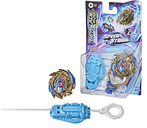 Beyblade Burst Surge Speedstorm Super Hyperion H6 Kreisel Starter Pack – Angriffs-Typ Battle Kreisel mit Starter, Spielzeug für Kinder
