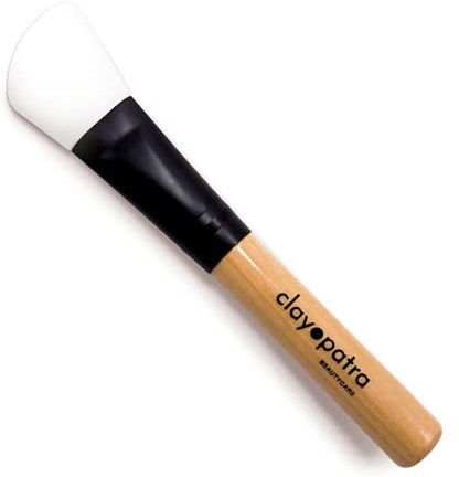 Clayopatra Beautycare Maskenpinsel Silikon Gesichtspinsel, veganes Kosmetik Pinsel Set für Beauty Masken ,Maskenpinsel fürs Gesicht + gratis Pinseltasche (Maskenpinsel Silikon)