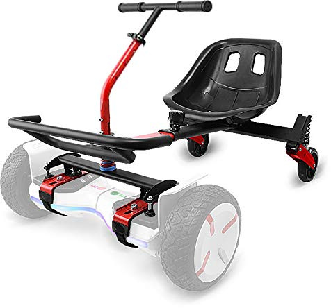 TGHY Hoverboard-Sitz Go-Kart-Umbausatz für Elektrischen Selbstausgleichenden Scooter Verstellbarer Rahmen Hoverkart-Schalensitz Doppelter Stoßdämpfer Passend für 6,5 8 und 10 Hoverboard
