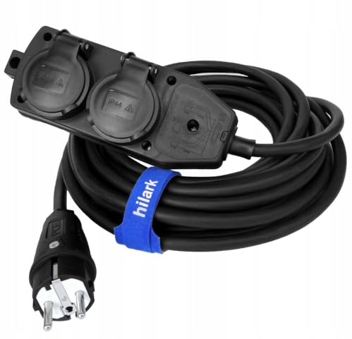 Hilark Electric Cable Reel H07RN-F 3 x 2.5 mm 10 m with Professional Plug Block
